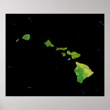 Poster da Cadeia das Ilhas Hawaii