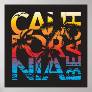 Poster da Califórnia Beach