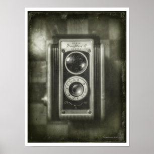 Poster da câmera do vintage