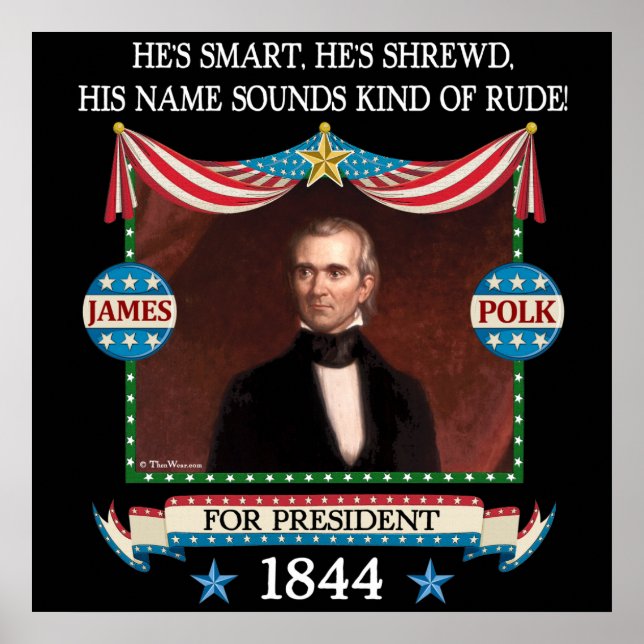 Poster da Campanha James Polk (Frente)