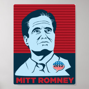 Poster da campanha presidencial de Mitt Romney