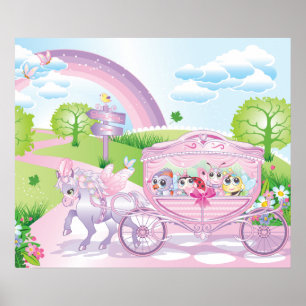 Poster da carruagem para a sala dos miúdos