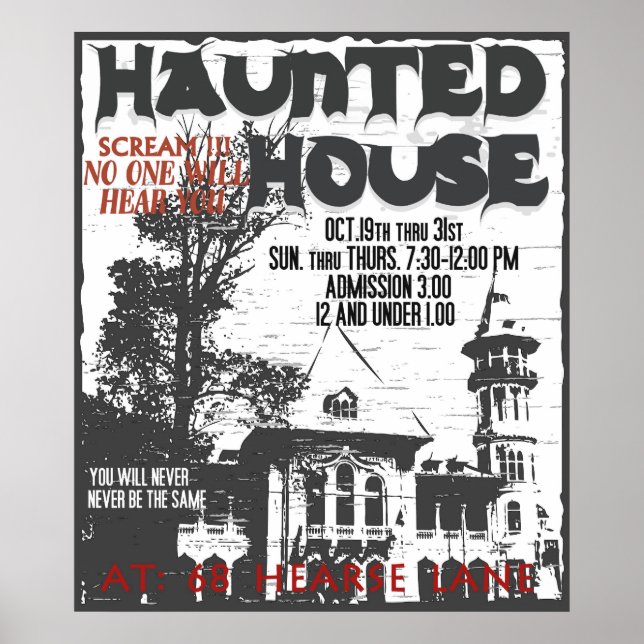 Poster DA CASA HAUNTED (Frente)