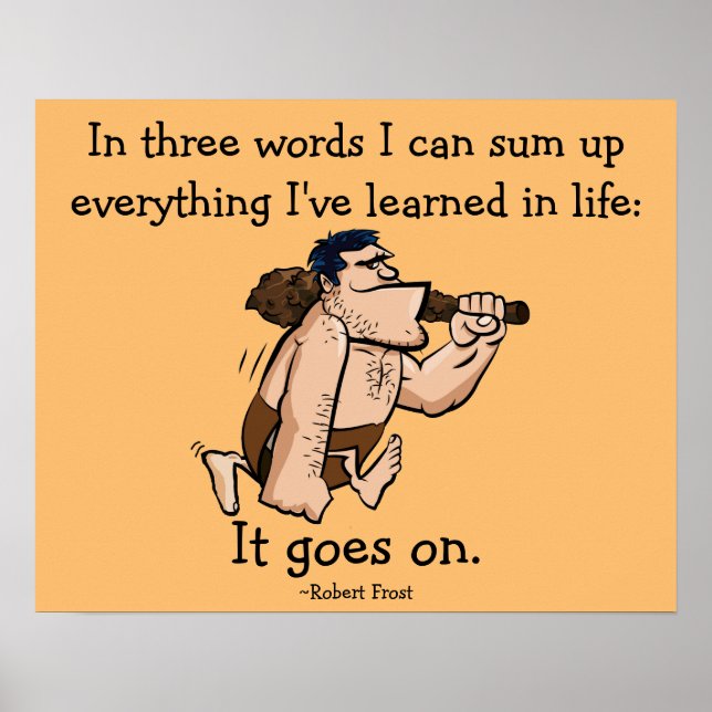 Poster da Caveman Life (Frente)