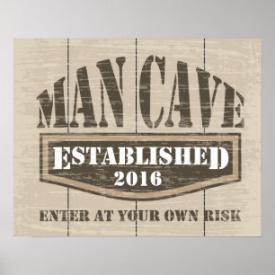 Poster da caverna do homem - estabelecido