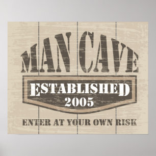 Poster da caverna do homem - estabelecido 2005