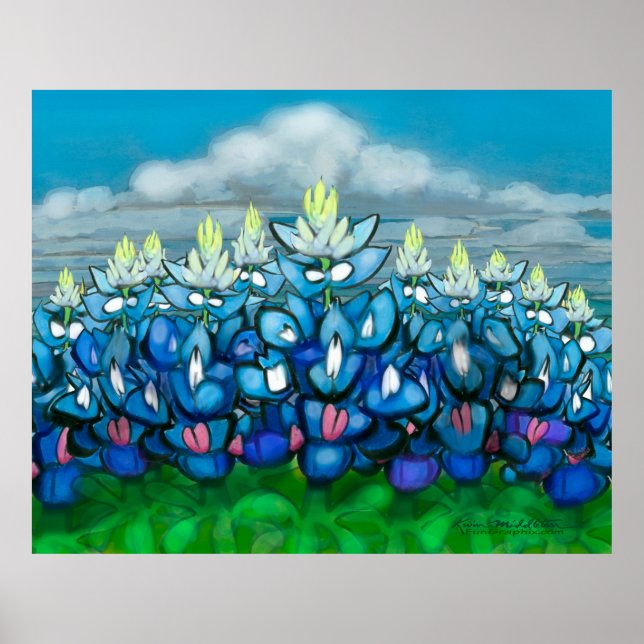 Poster da Cena do País Bluebonnet (Frente)