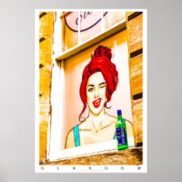 Poster da cena urbana de Glasgow