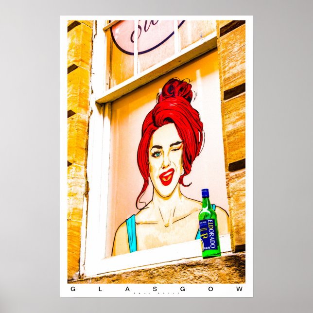 Poster da cena urbana de Glasgow (Frente)