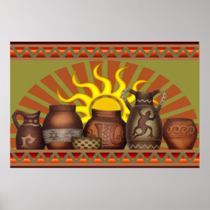 Poster da cerâmica do sudoeste