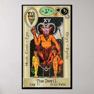 Poster ~ da chave 15 de Ifdawn Deepdream Tarot o diabo