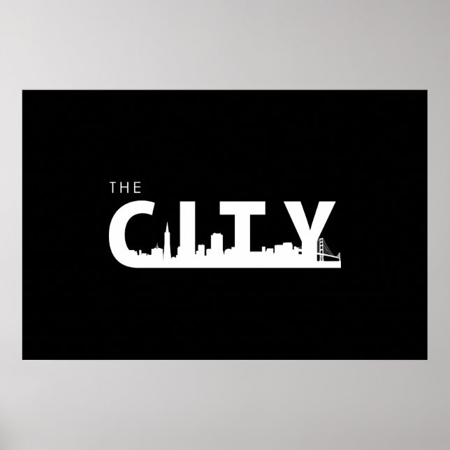 Poster da cidade de São Francisco (Frente)