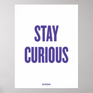 Poster da Ciência Misteriosa "Fique Curioso"