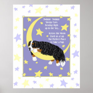 Poster da cintilação do cão de montanha de Bern