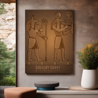 Poster da civilização egípcia antiga