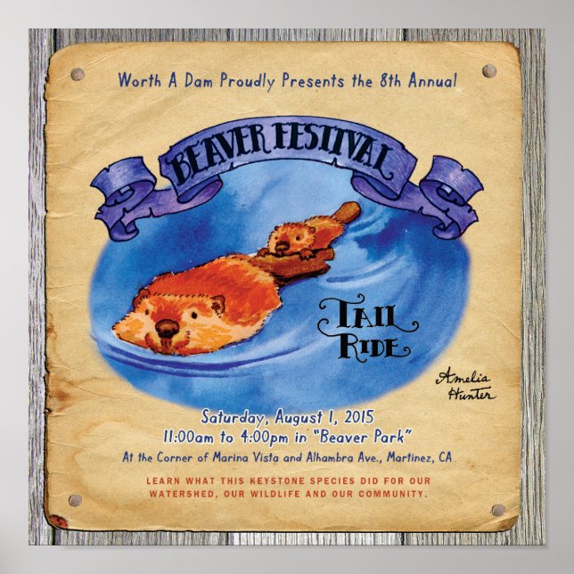 Poster da Coluna do Festival Martinez Beaver (Frente)