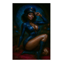 Poster da Comandante Gail Kween | Pinup de Ficção 