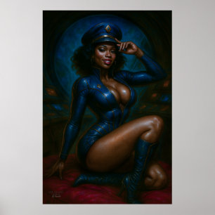Poster da Comandante Gail Kween Pinup de Ficção
