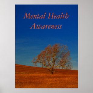 Poster da consciência da saúde mental