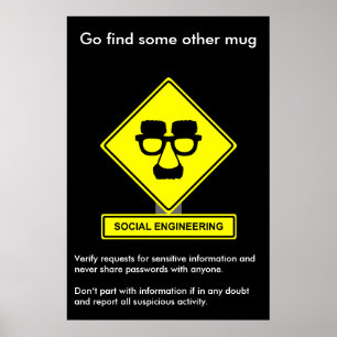Poster da consciência da segurança da engenharia
