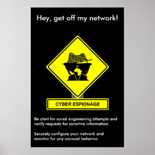 Poster da consciência da segurança da espionagem