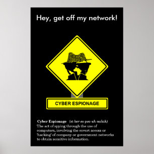 Poster da consciência da segurança da espionagem