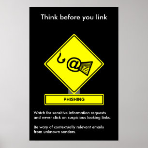 Poster da consciência da segurança de Phishing