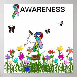 Poster da consciência do autismo