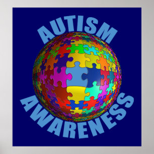 Poster da consciência do autismo do mundo (extra