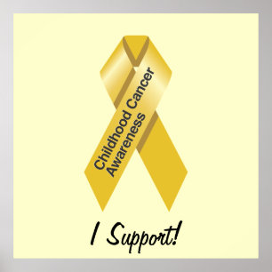 Poster da consciência do cancer da infância