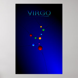 Poster da constelação do Virgo