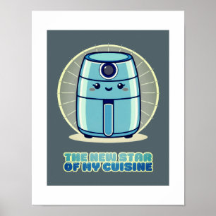 Poster da cozinha do airfryer do Air Fryer