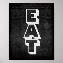 poster da cozinha texto em negrito nas cinzas em a