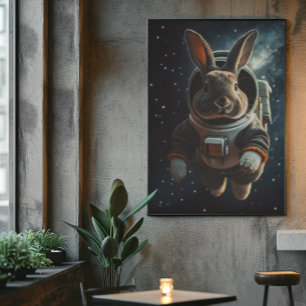 Poster da Creche Espacial do Coelho Astronauta
