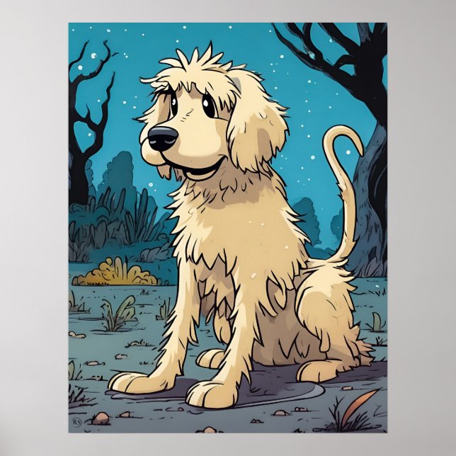 Poster da Criança de Cachorro Maluco (Frente)