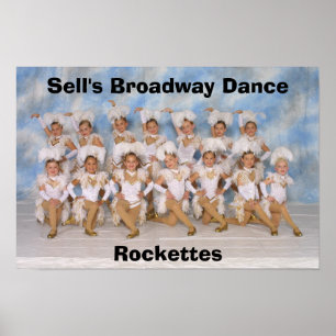 Poster da dança Rockettes do Broadway da venda