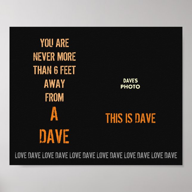 Poster da DAVE (Frente)
