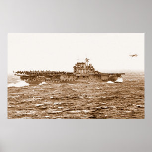Poster da decolagem da USS Hornet B-25