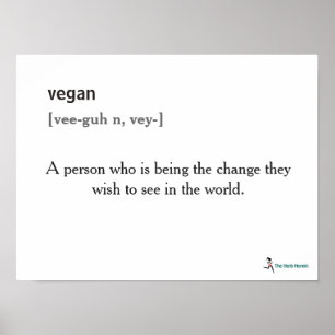 Poster da definição do Vegan