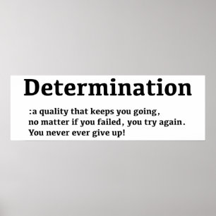 Poster da determinação