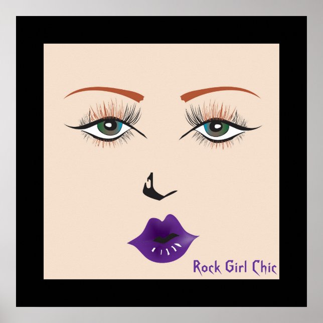 Poster da Doll Face "Rock Girl Chic" (Frente)