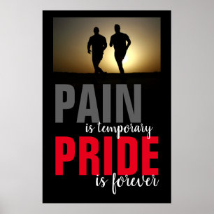 Poster Da dor do orgulho corredores inspiradores