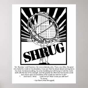 Poster da ENCOLHO DE OMBROS inspirado pelo atlas