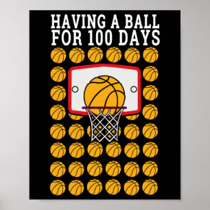 Poster Da Escola 100º Dia 100 Ball Sports Basball