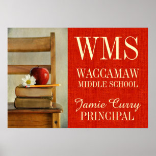 Poster da Escola de Vintage