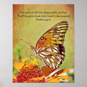 Poster da escritura da borboleta