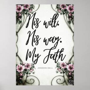 Poster da Escritura Jeremiah 29:11