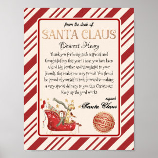 Poster Da escrivaninha do Cheio do Pai Natal