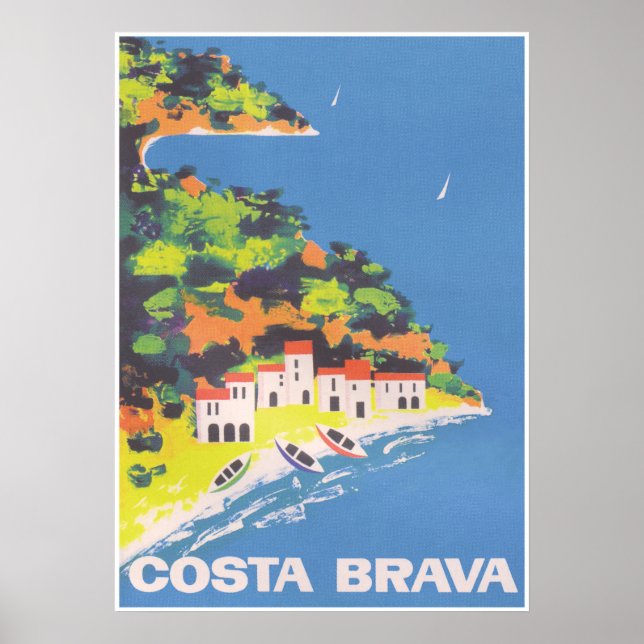 Poster da Espanha Costa Brava (Frente)