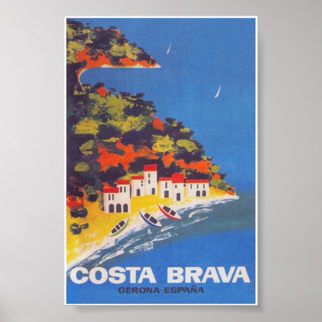 Poster da Espanha Costa Brava (Frente)